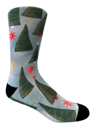 Christmas and Hanukkah Holiday Colorful CoolMax Crew Socks for Men &