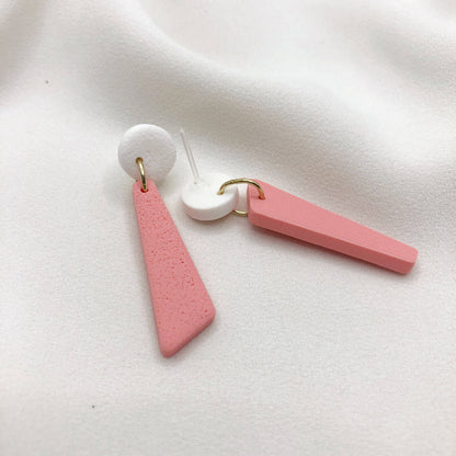 Stylish Asymmetrical Earrings - Anti Allergic Earbacks - Gift for
