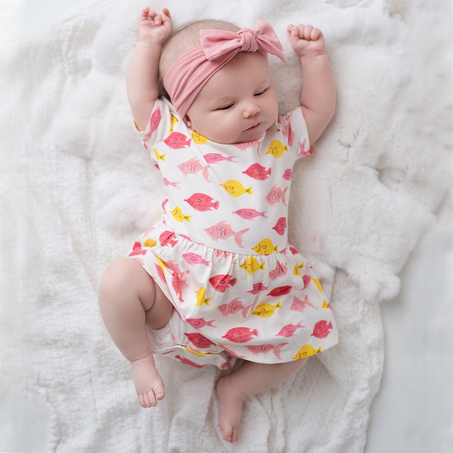 Charlie onesie dress | Fishes