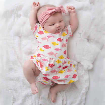Charlie onesie dress | Fishes