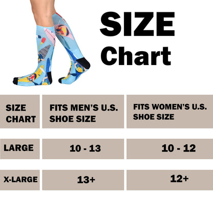 Sierra Socks Kayak Fever Pattern CoolMax Socks, Nature Collection for