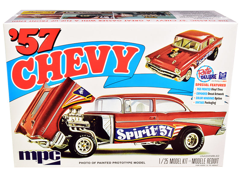 Skill 2 Model Kit 1957 Chevrolet Gasser Flip Nose \Spirit of 57\" 1/25