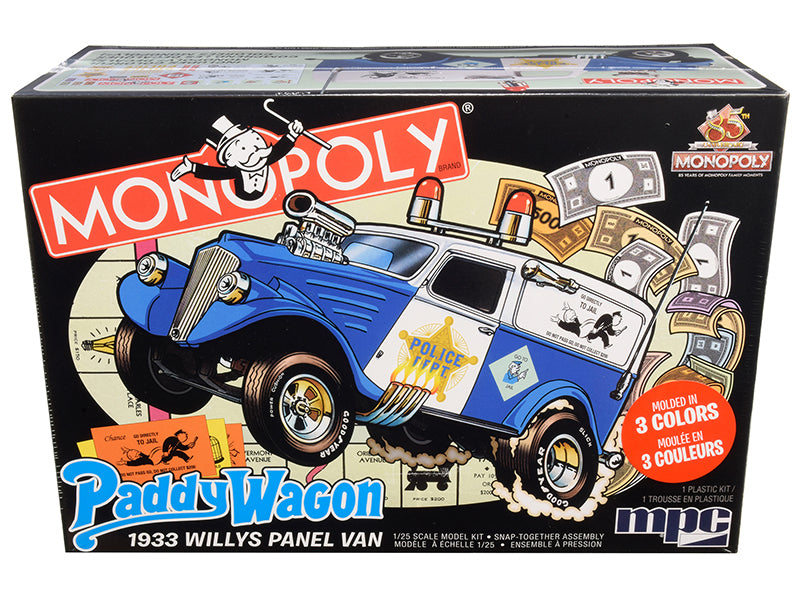Skill 2 Snap Model Kit 1933 Willys Panel Paddy Wagon Police Van