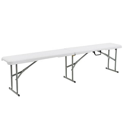 6 Feet Portable Picnic Folding Bench 550 lbs Limited with Carrying
