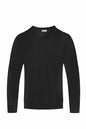Solid Vneck Knit Pullover Sweater