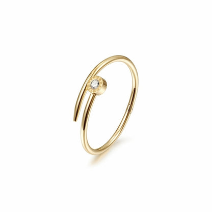 Nail Crossover Bangle