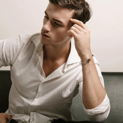 MEN'S HOLLOW CUFF BRACELET