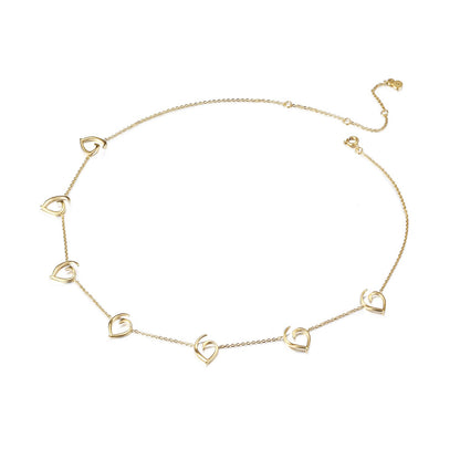 Open Heart Charm Necklace