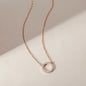 Open Circle Pendant Necklace