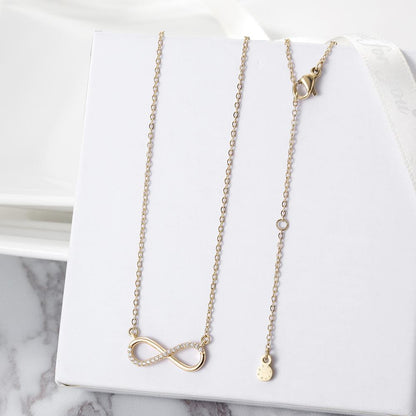 Infinity CZ Necklace