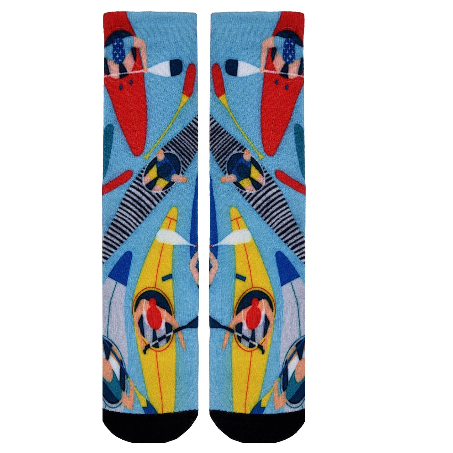 Sierra Socks Kayak Fever Pattern CoolMax Socks, Nature Collection for