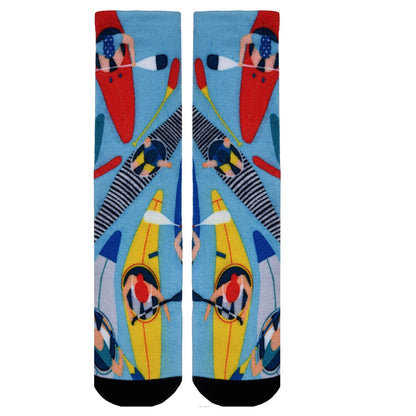 Sierra Socks Kayak Fever Pattern CoolMax Socks, Nature Collection for