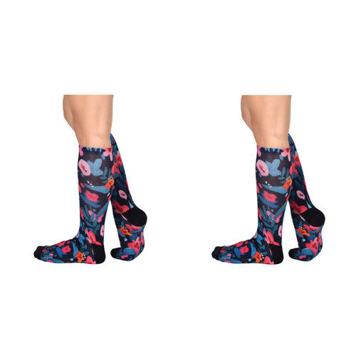 Sierra Socks Flower Patch Pattern CoolMax Socks, Nature Collection for