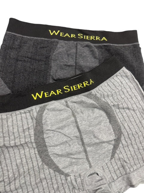 Men's Boxers, Cotton & Charcoal Infused Low Rise Trunk Underwear (2