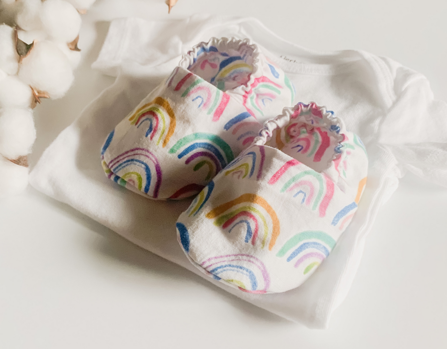 Boho Rainbow Elastic Baby Shoe