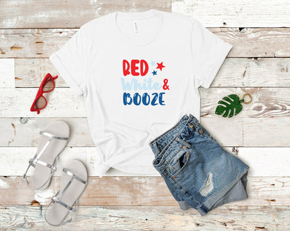 Red White & Booze Tee