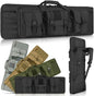 LUXHMOX Double Long Soft Rifle Case & Multi-Function Long Gun Case