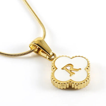 Lucky Clover Stainless Steel Pendant Necklace