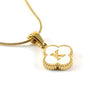 Lucky Clover Stainless Steel Pendant Necklace
