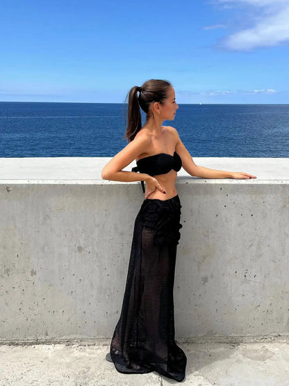 Delissa three piece swimwear & cover up