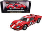 1966 Ford GT-40 MK II #5 Red with White Stripes Le Mans 1/18 Diecast