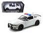 2013 Ford Mustang Boss 302 White Unmarked Police Car 1/18 Diecast Car