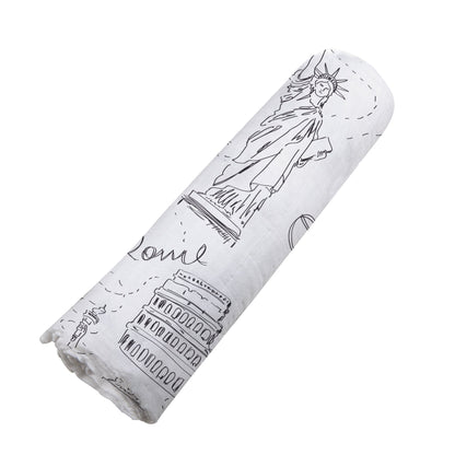 London, Paris, New York Bamboo Swaddle