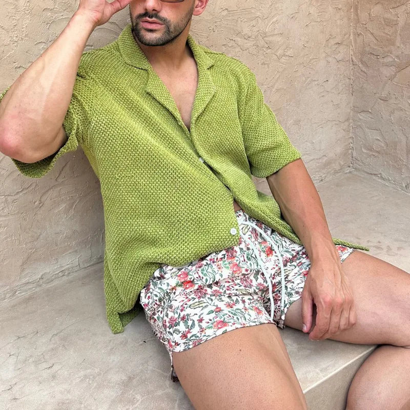 Quality luxury men beach wear set