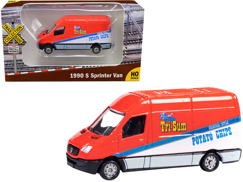 1990 Mercedes Benz Sprinter Van Red and White \Tri-Sum Potato Chips\"