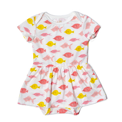 Charlie onesie dress | Fishes