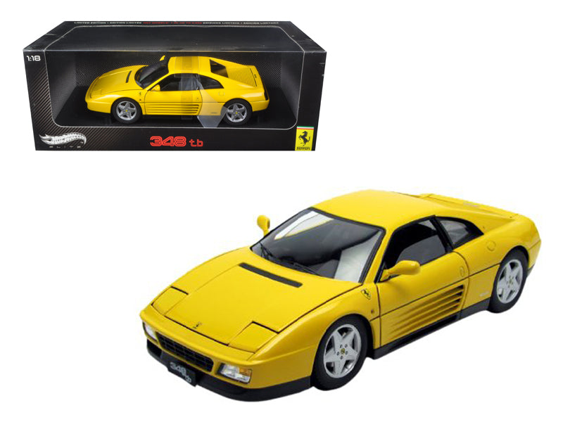 1989 Ferrari 348 TB Yellow Elite Edition 1/18 Diecast Car Model by