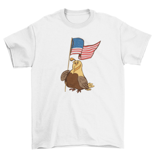 Patriotic quail t-shirt