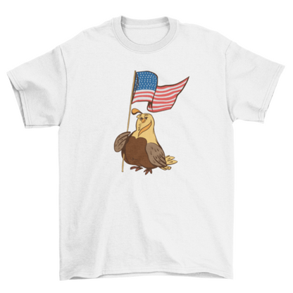 Patriotic quail t-shirt