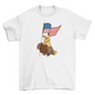 Patriotic quail t-shirt