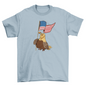 Patriotic quail t-shirt