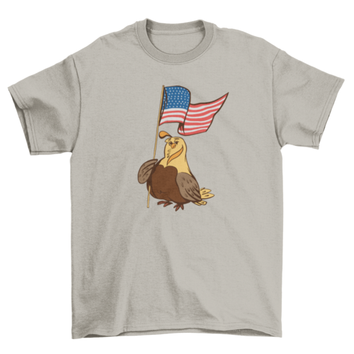 Patriotic quail t-shirt