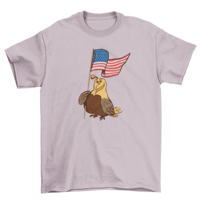 Patriotic quail t-shirt