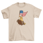 Patriotic quail t-shirt