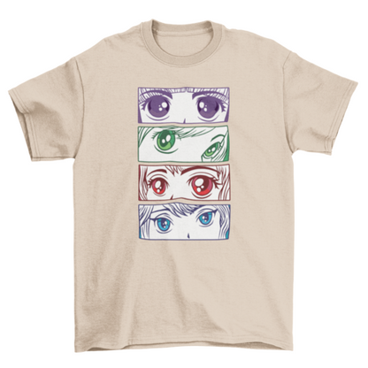 Anime girl eyes t-shirt