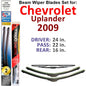 Beam Wiper Blades for 2009 Chevrolet Uplander (Set of 3)