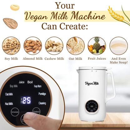 Soy Milk Maker Machine   8 in 1 Vegan Nut Milk Maker   Nut Milk