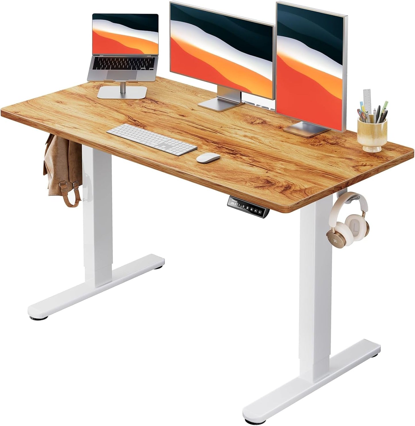 Electric Standing Desk, 48" X 24" Whole Piece Desktop, Adjustable