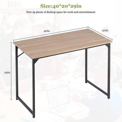 32/39/47 Inch Computer Desk Study Writing Table, Adjustable Feet,