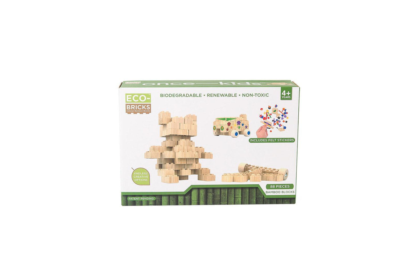 Eco-Bricks Bamboo Education Set 88pcs