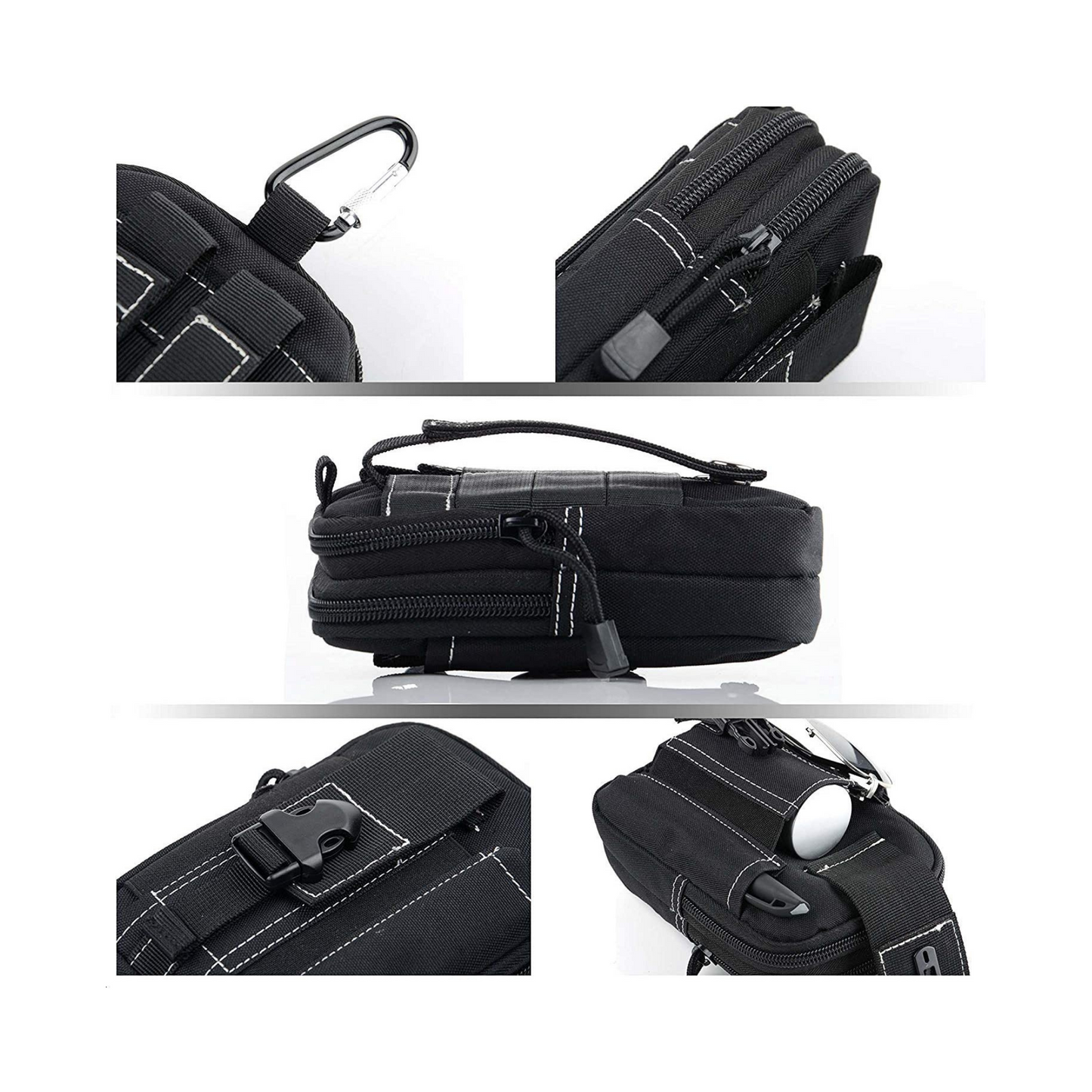Tactical MOLLE Military Pouch Waist Bag for Hiking, Running and Outdoo