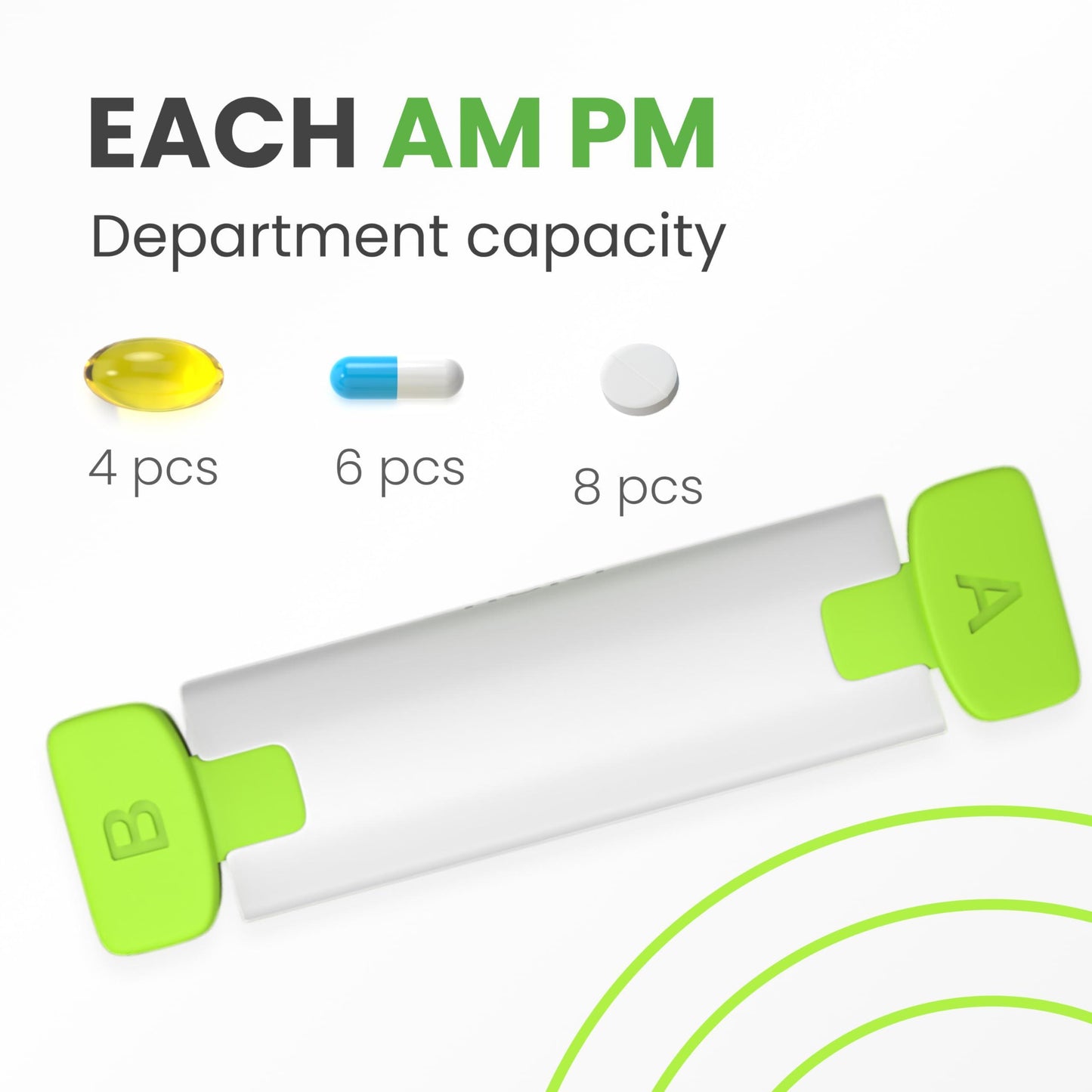 Weekly Pill Organizer 2 Times a Day   Pill Box 7 Day Am Pm   Travel