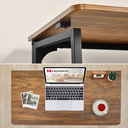 Folding Computer Desk, Small Writing Desk 31.5", Space-Saving Foldable