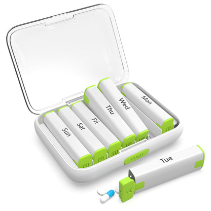 Weekly Pill Organizer 2 Times a Day   Pill Box 7 Day Am Pm   Travel