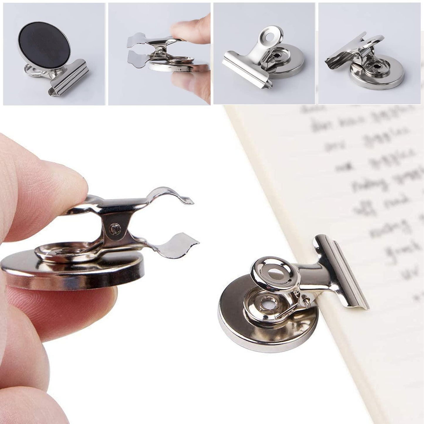 Heavy Duty Magnetic Clips for Refrigerator   4Pcs Magnets for