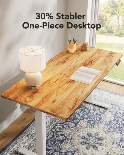 Electric Standing Desk, 48" X 24" Whole Piece Desktop, Adjustable